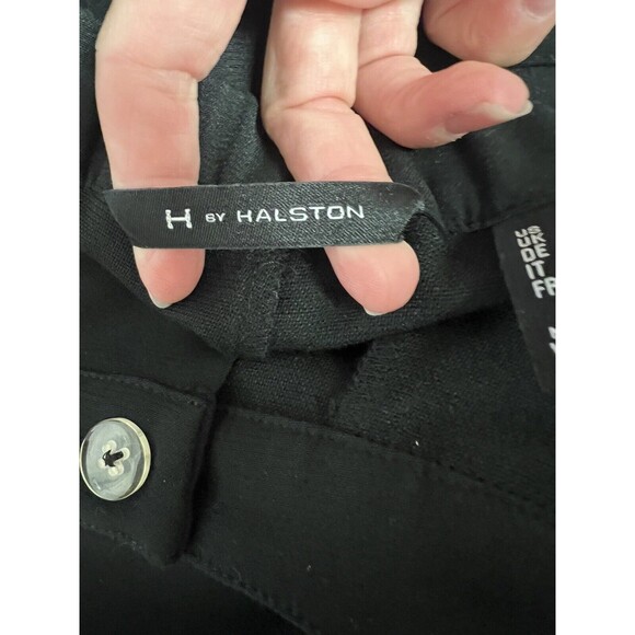 H By Halston Women Black Dress Pants 16 Machine Wash Career Work Dressy - Picture 5 of 8